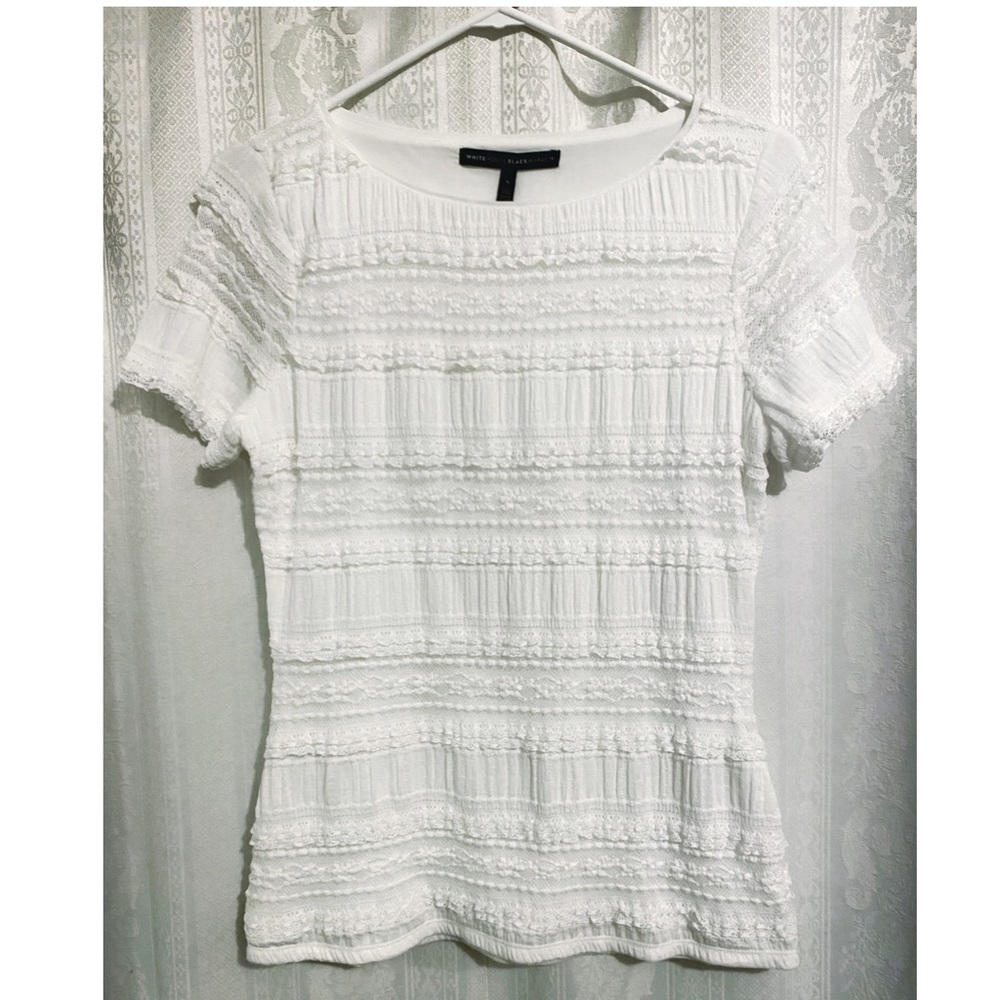 White House Black Market Lace Shirt Size Small